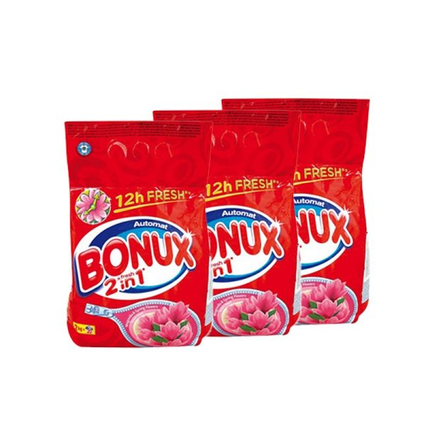 BONUX 2KG - LAUNDRY DETERGENT - AUTOMATIC 2 IN 1 - ROSE